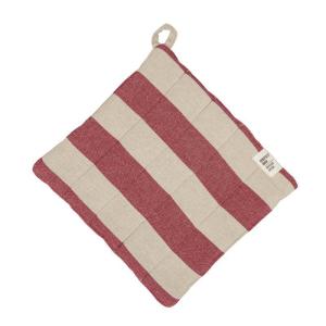 Grytlapp, Bredrandig Röd / Offwhite, Amalia (23x25 cm)