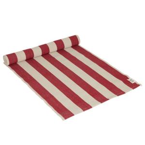 Löpare, Bredrandig Röd / Offwhite, Amalia (40x140 cm)
