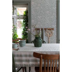 Duk, Randig Lindgrön / Offwhite, Amalia (140x300 cm)