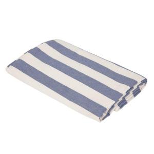 Duk, Randig Marin / Naturvit Amalia (140x300 cm)