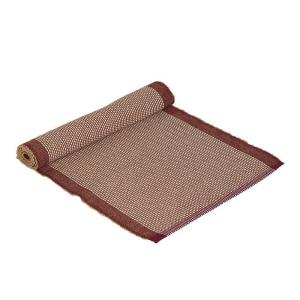 Löpare i jute, Röd / Natur, Tore (35x120cm)