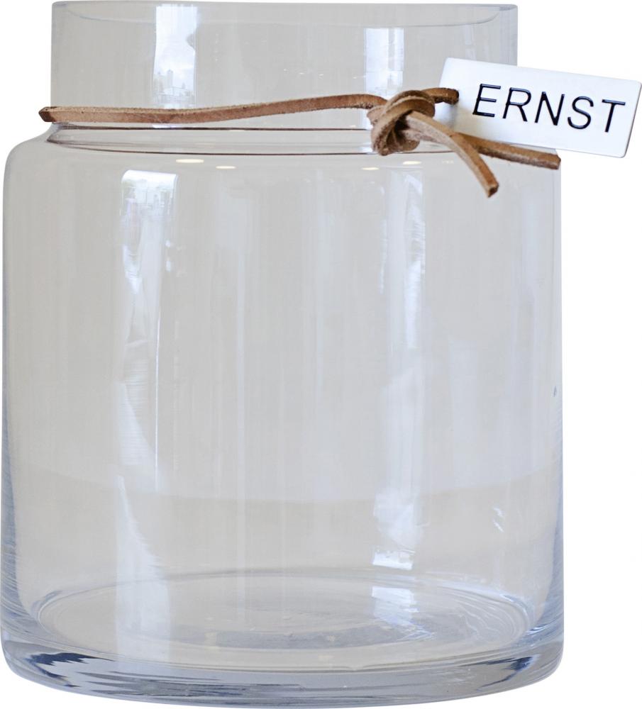 ERNST Glasvas, rak H 22,5cm