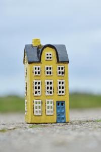 Keramikhus för värmeljus, Gult, Nyhavn, Ib Laursen (27658-05)