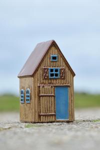 Keramikhus för värmeljus, Brunt, Visby, Ib Laursen (27661-14)