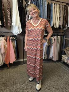 Klänning Zig Zag, Rost Misan - Soulful Fashion