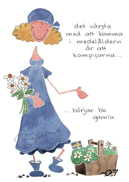 Vykort Det värsta med att komma i medelåldern (TJ Produktion)