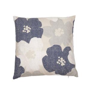 Kuddfodral, Storblommig Blå, Lotta (48x48cm)