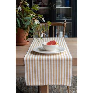 Löpare Randig, Havre / Vit, Nina - 35x120 cm