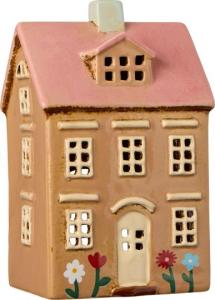 Keramikhus för värmeljus, Ljusbrunt, Nyhavn, Ib Laursen (27690-14)