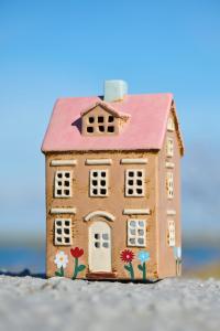 Keramikhus för värmeljus, Ljusbrunt, Nyhavn, Ib Laursen (27690-14)