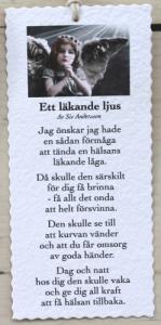 Diktkort - Ett läkande ljus