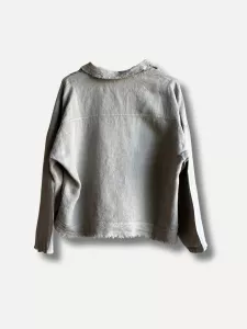 Linnejacka med hålsöm, Taupe Miniato - Reunion