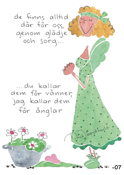 Vykort De finns alltid där för oss, i glädje o sorg (TJ Produktion)