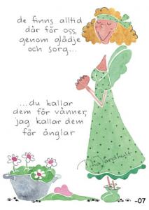 Vykort De finns alltid där för oss, i glädje o sorg (TJ Produktion)