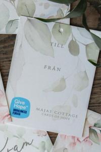 Maja Gåvokort - Jag älskar dig (blommigt)