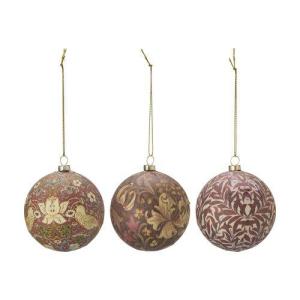 Julgranskula Morris, Vinröd Strawberry Thief - Wikholm Form