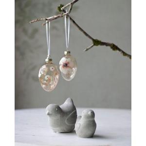 Glasägg med blommor, Set om 6  - Wikholm Form    BERÄKNAD LEV: FEB