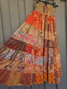 Kjol Patch Smock, Ines Orange (Nr 1) - Love Forever