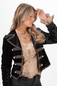 Jacka Svart Sammet, Lisa Marie (Napoleon) - Capri Collection