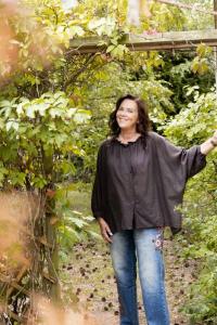 Blus Oversize, Mörkbrun Maria - Reunion Home