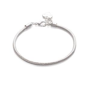 Armband, Silverfärgad Ormlänk - Gemini