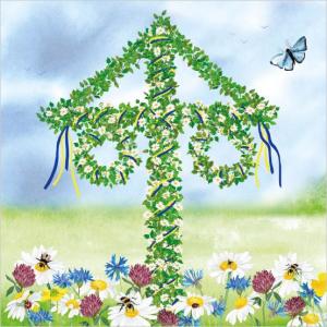 Servetter - Svensk Midsommar (Lunch)