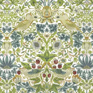 Servetter - Strawberry Thief White (Lunch)