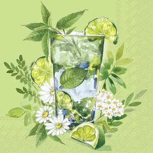 Servetter - Green Coctail (Kaffe)