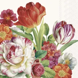 Servetter - Blooming In Spring Cream (Kaffe)