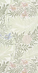 Servetter - Larkspur Morris, Gröna rankor med rosa och blå blommor (Buffé)