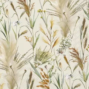 Servetter - Dried Flowers Cream (Lunch)