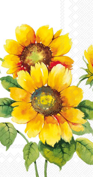 Servetter - Colourful Sunflowers (Buffé)