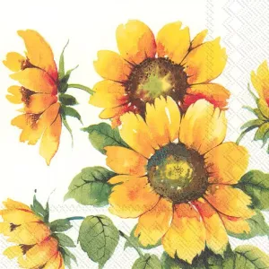Servetter - Colourful Sunflowers (Lunch)
