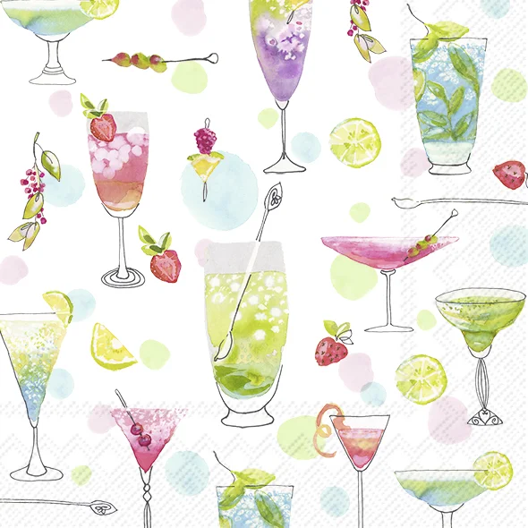 Servetter - Cocktails for her (Kaffe)