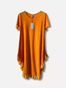 Klänning med volang nertill, Orange Anne - Reunion