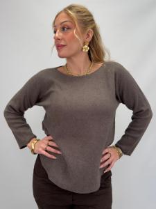 Stickad tröja, Taupe Stella - Gemini