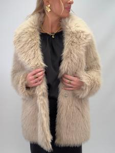 Jacka fuskpäls, Beige Isla - Gemini