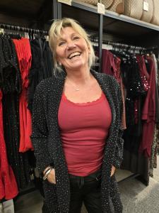 Linne, Ribbat med spets, Vinröd Amanda - Caramelle Fashion