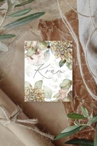 Maja Gåvokort - Kram (grönblommigt)