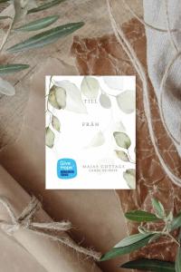 Maja Gåvokort - Kram (grönblommigt)