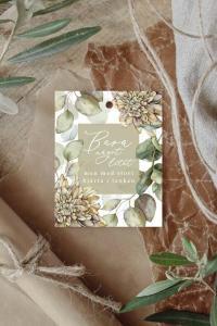 Maja Gåvokort - Bara något litet... (grönblommigt)