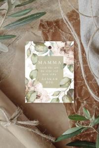 Maja Gåvokort - Mamma (grönblommigt)