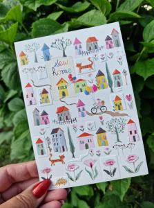 New home, Kort med många små hus - Pictura