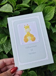 Välkommen till världen, Kort med giraff - Pictura