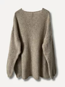 Stickad tröja, Beige Fanny - Reunion