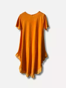 Klänning med volang nertill, Orange Anne - Reunion