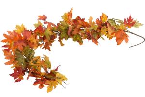 Girlang i konstmaterial, Lönnlöv / Autumn - A lot