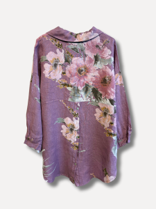 Linneskjorta Blommig, Ljung, LELA - Reunion    BERÄKNAD LEV: FEB