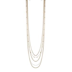 Halsband Långt, Fem guldfärgade kedjor - Gemini
