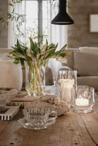 Majas Lykta / Vas, Glas, JOYFUL (11x11 cm) - Majas Cottage